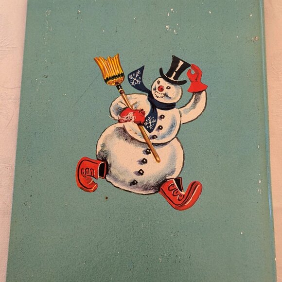 VTG 1951 Frosty the Snowman Big Golden Book HC 7th Hill & Range Songs Children - Picture 5 of 5